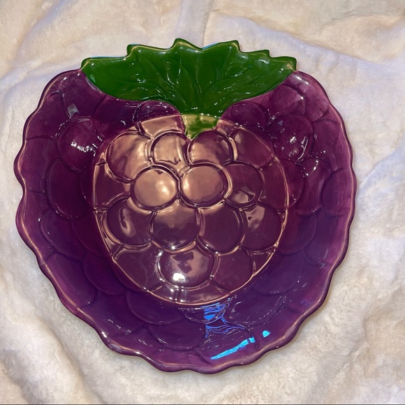 Vintage grape dish great used condition rare - Picture 1 of 3